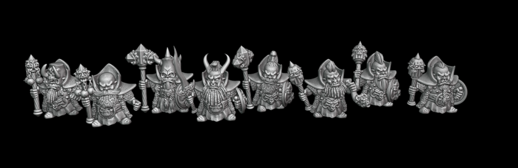 Obsidian Dwarves x 8
